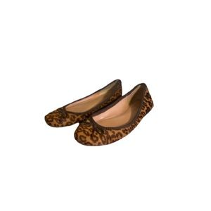 Banana Republic Leopard Print Cow Hair Leather Flats - Women’s Size 7.5